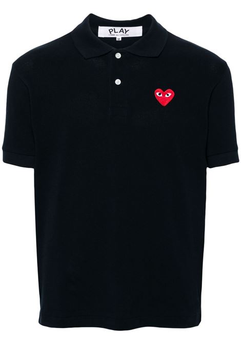 red emblem knid polo man navy COMME DES GARÇONS PLAY | AX-T006-0512